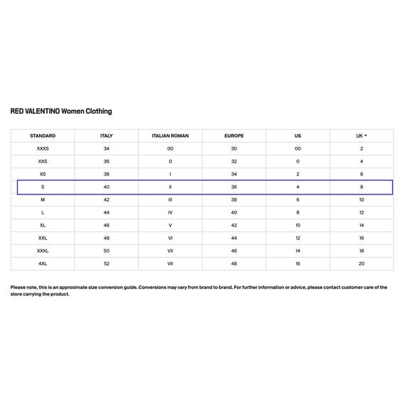 RED VALENTINO Ruffle Trim Cotton Button Down Shirt in Blue Size S/4 - Picture 14 of 14